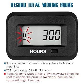 Amazon.com: Runleader Digital Maintenance Hour Meter,AC/DC
